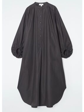 cos pleated v-neck linen midi dress Ellena_Hue on LTK